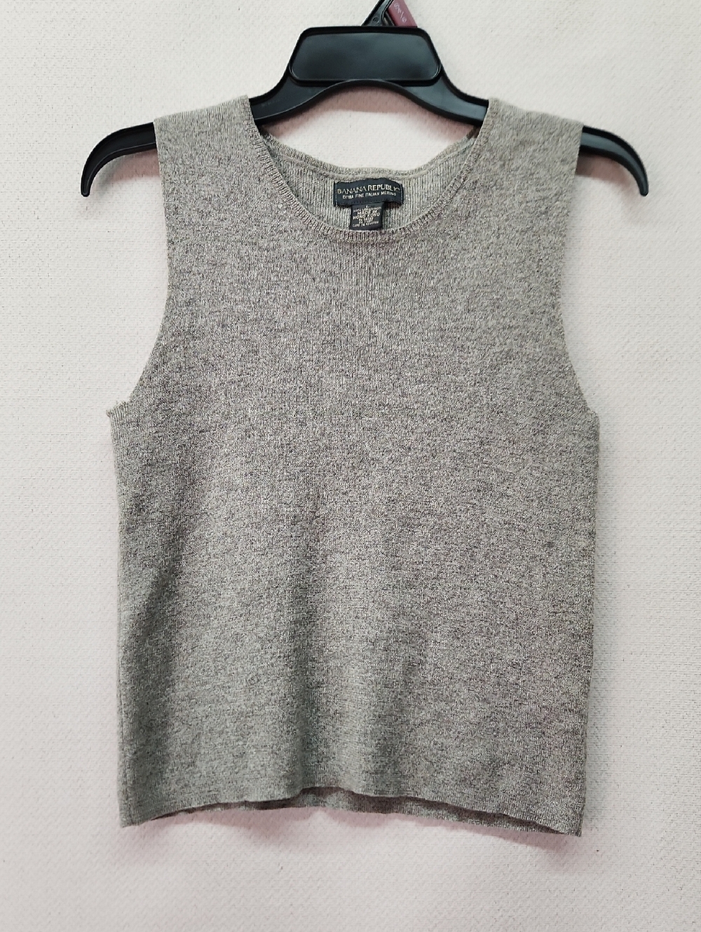 Banana Republic Heather Gray Sleeveless Knit Top